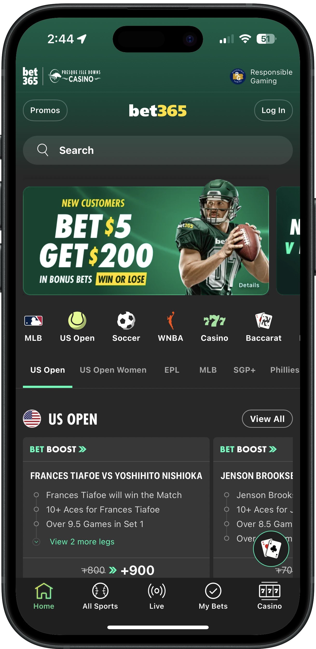 Bet365 app home 2025