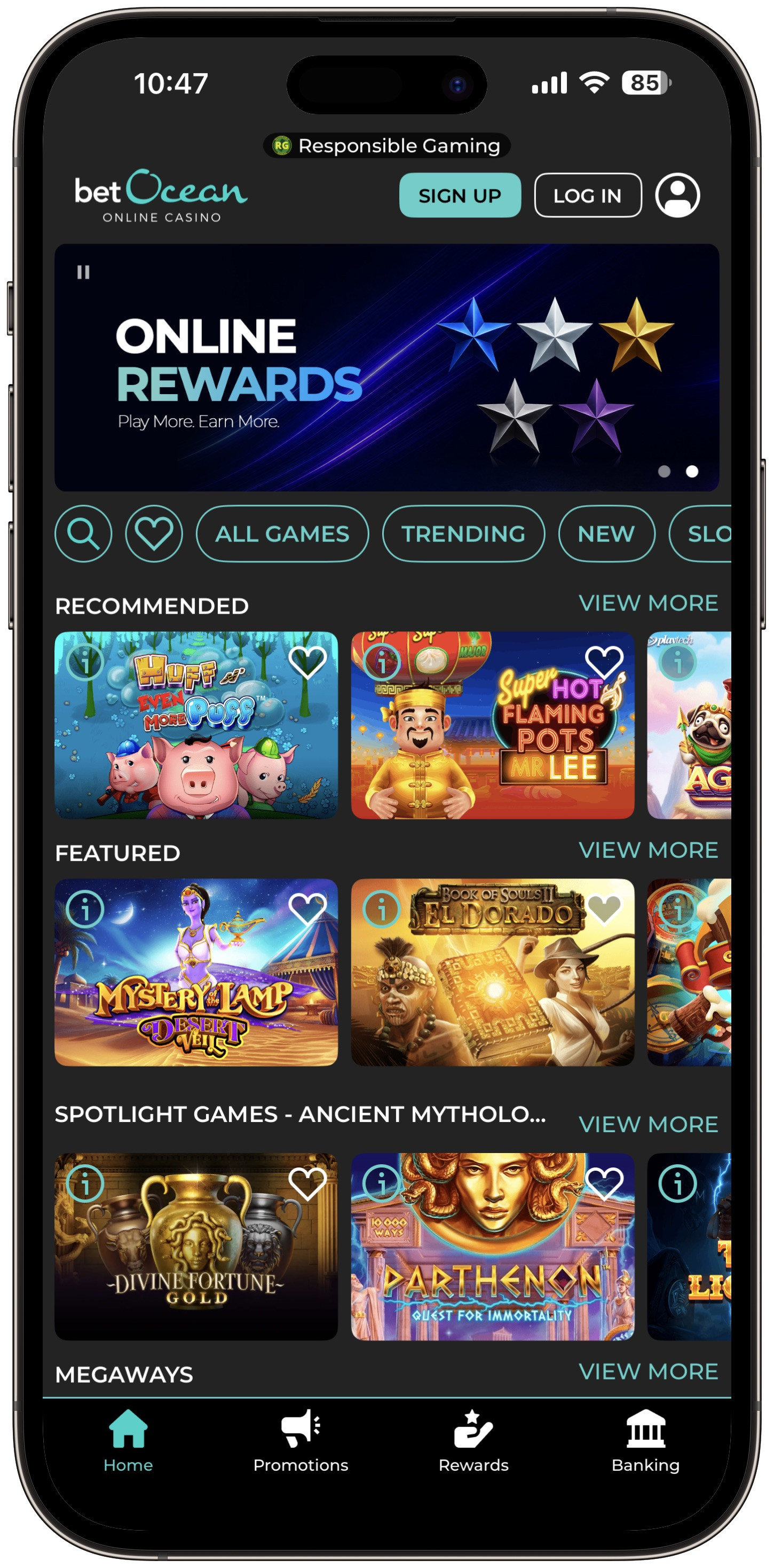 betOcean Online Casino App