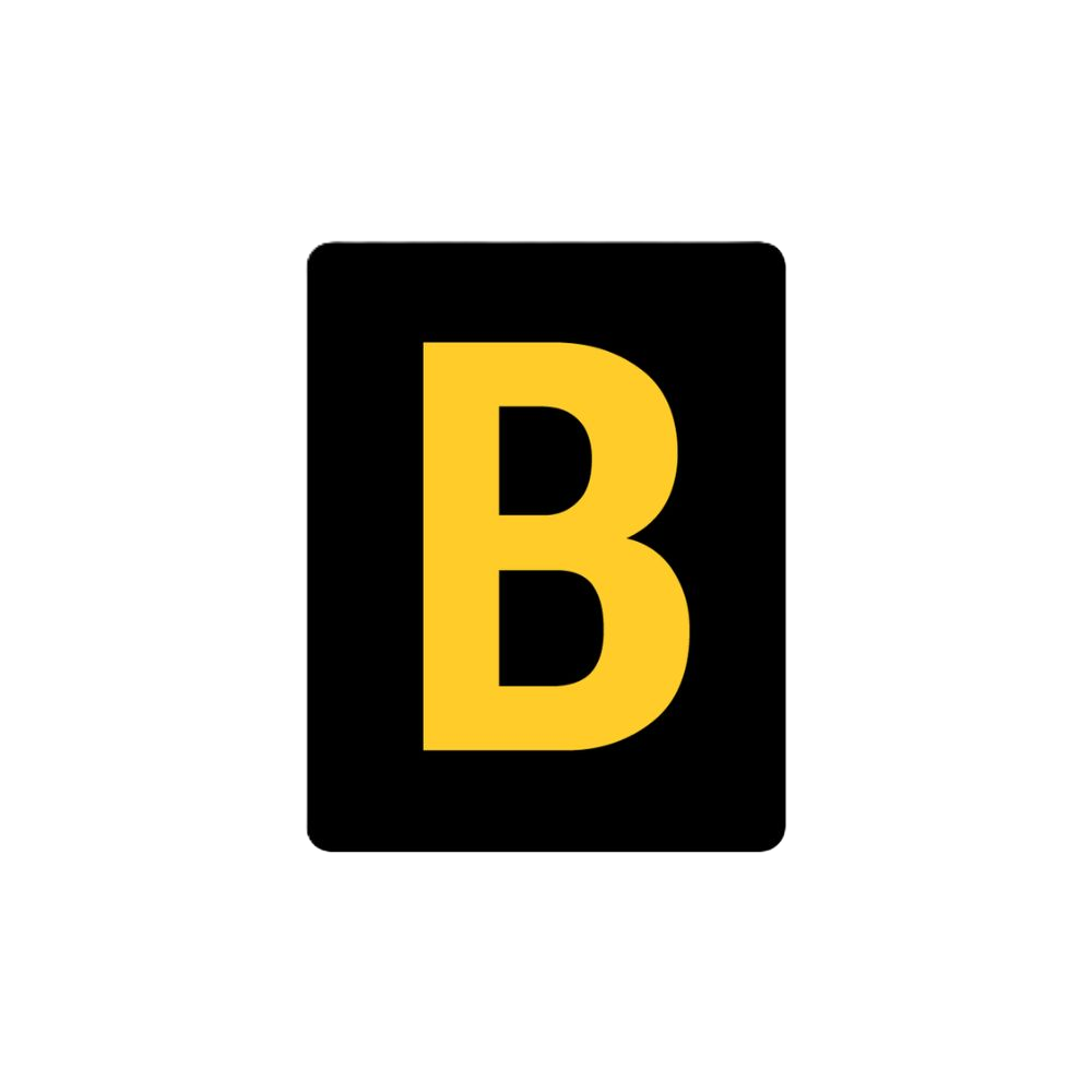 B Gaming Square Logo Black