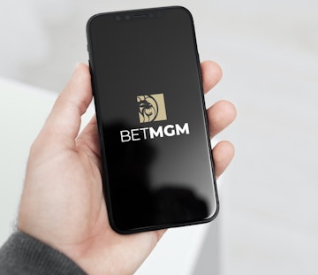 Bet MGM iPhone Hand Mockup