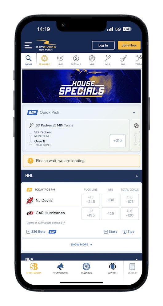 BetRivers iPhone Mockup