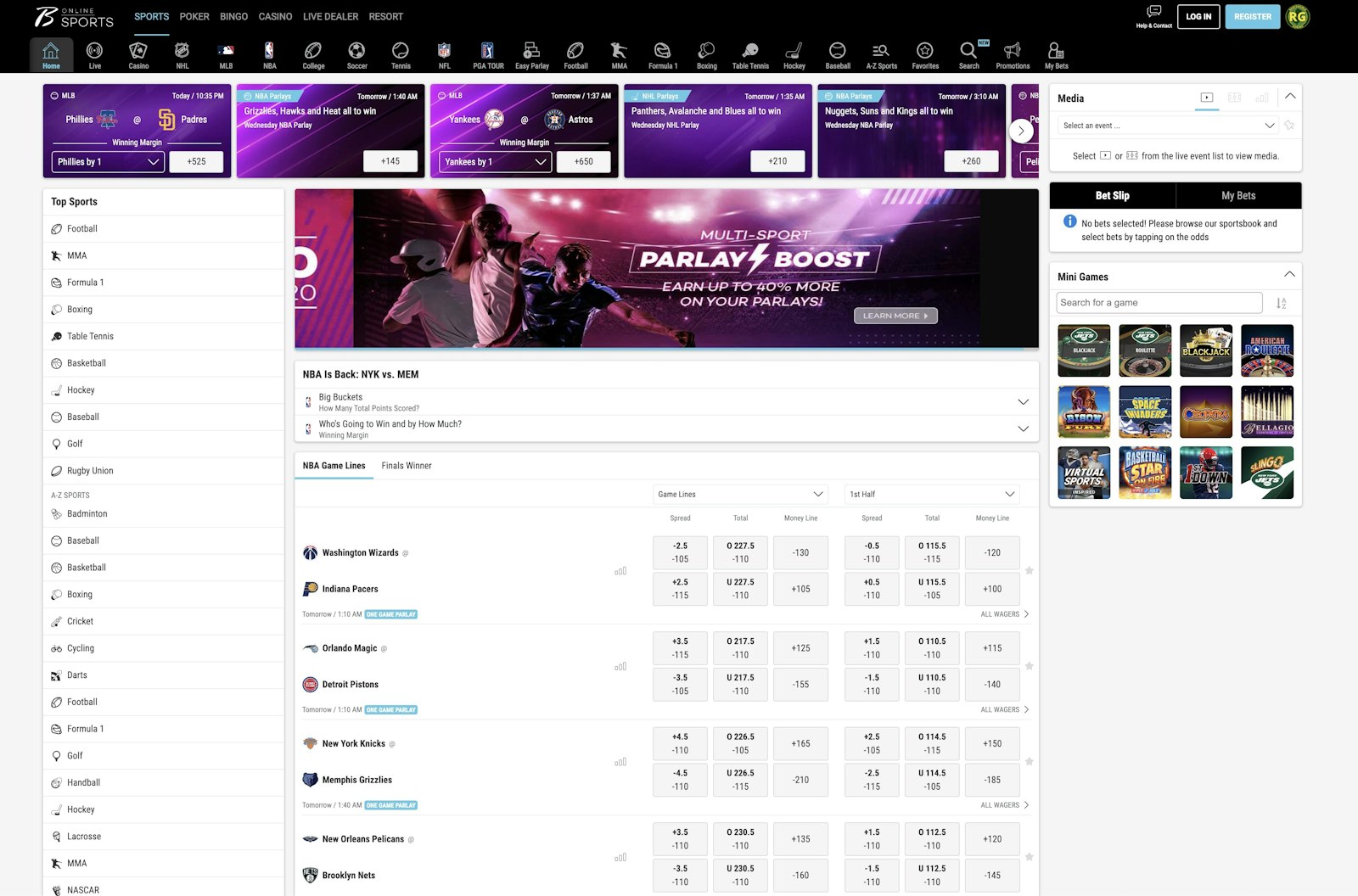 Borgata Online Sports Screenshot