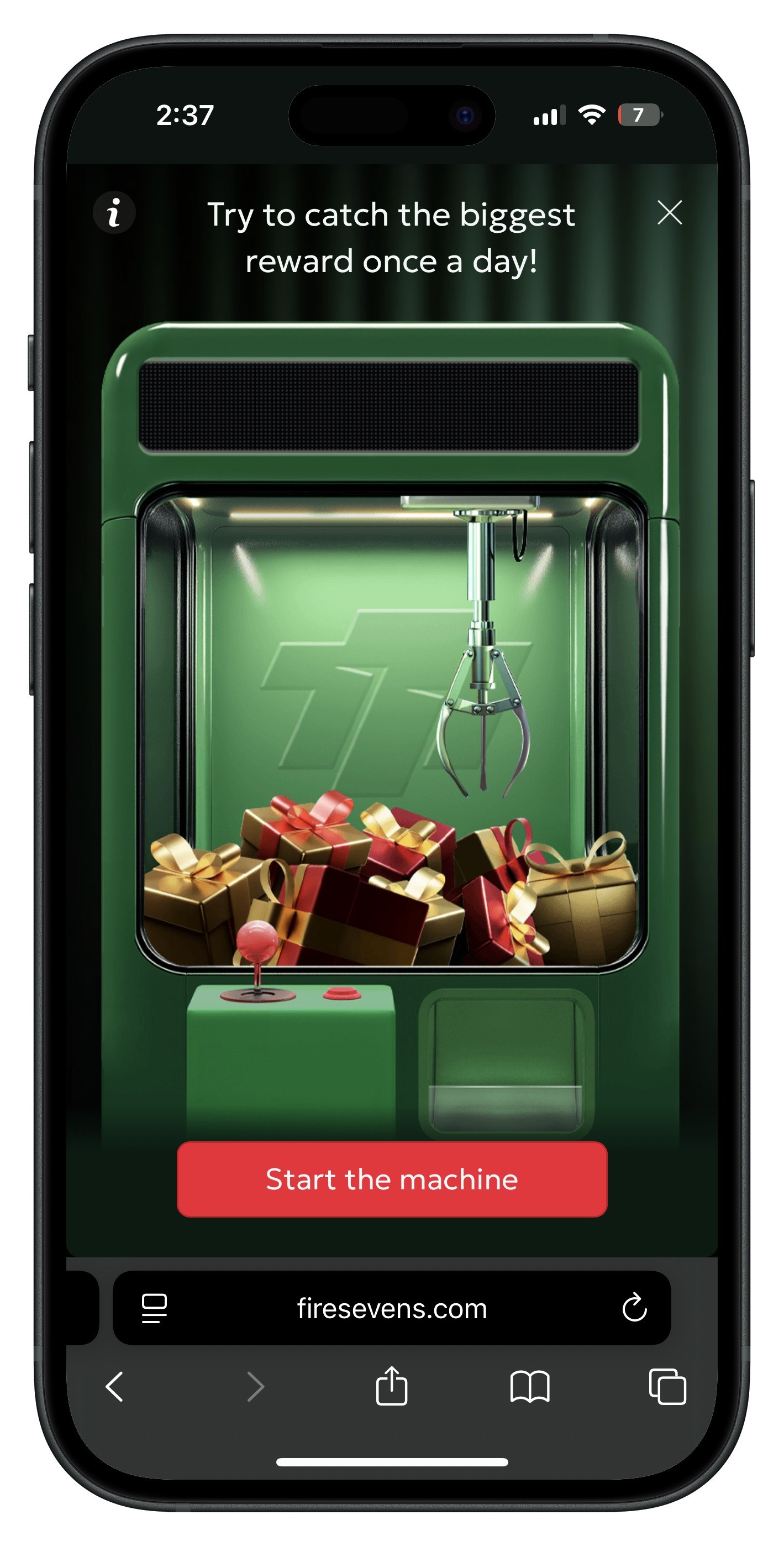 Fireseven Claw Machine