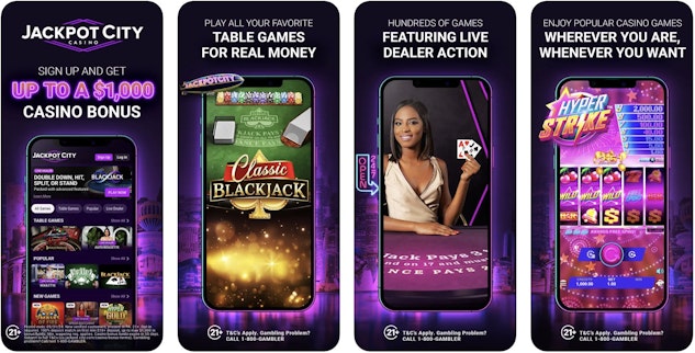 Jackpot City Casino App Store Screenshot