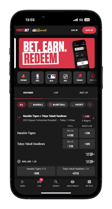 PointsBet iPhone Mockup