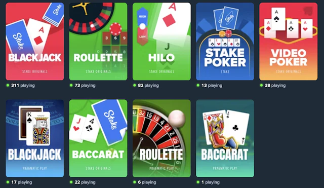 Stake US Casino Table Games