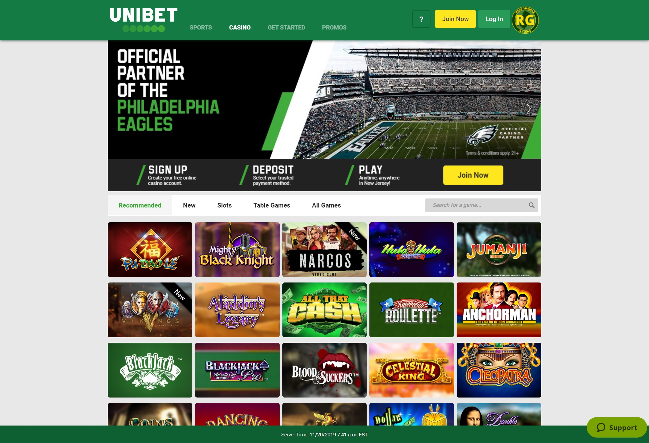 play online bet games usa