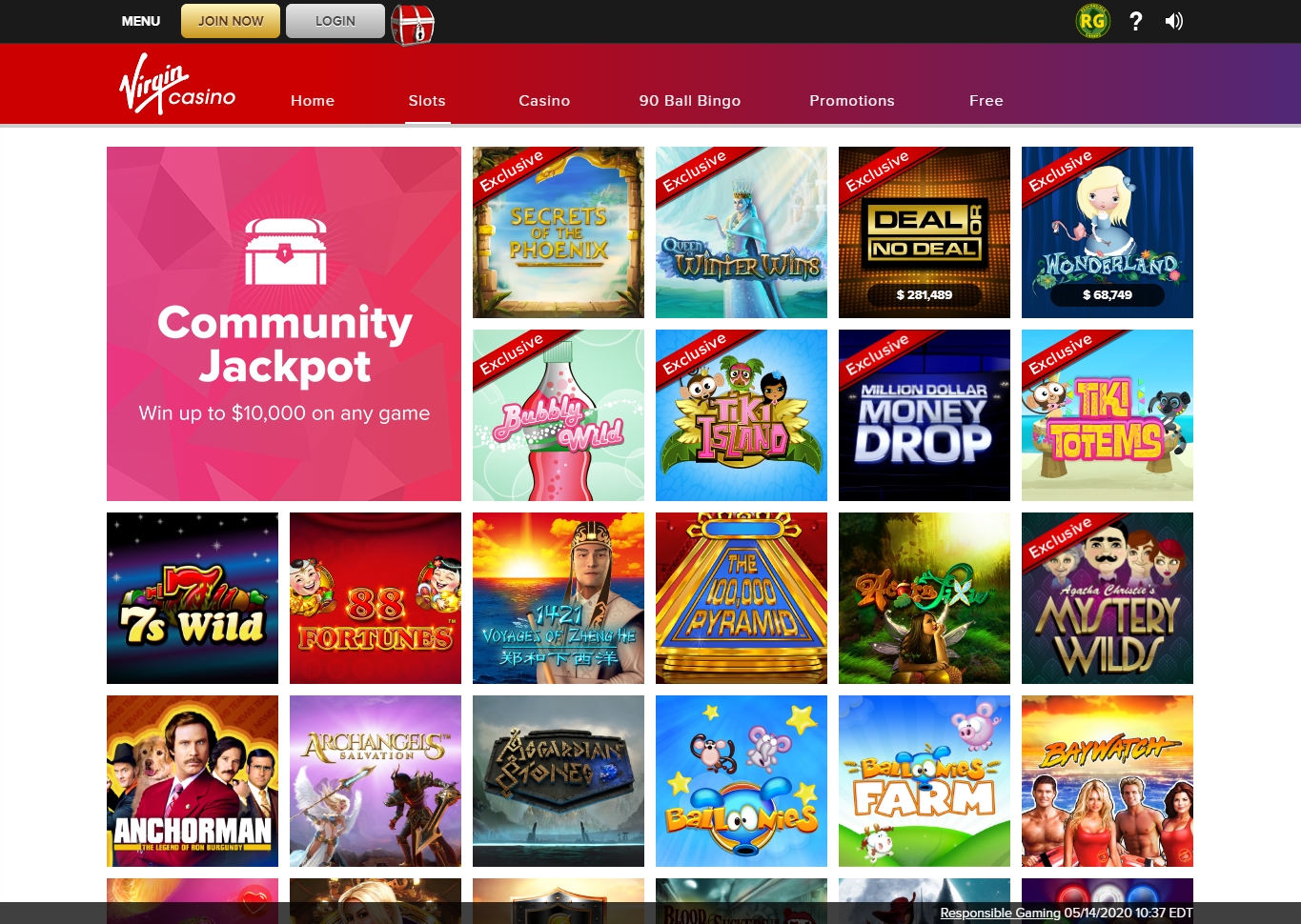 Virgin Casino for android download