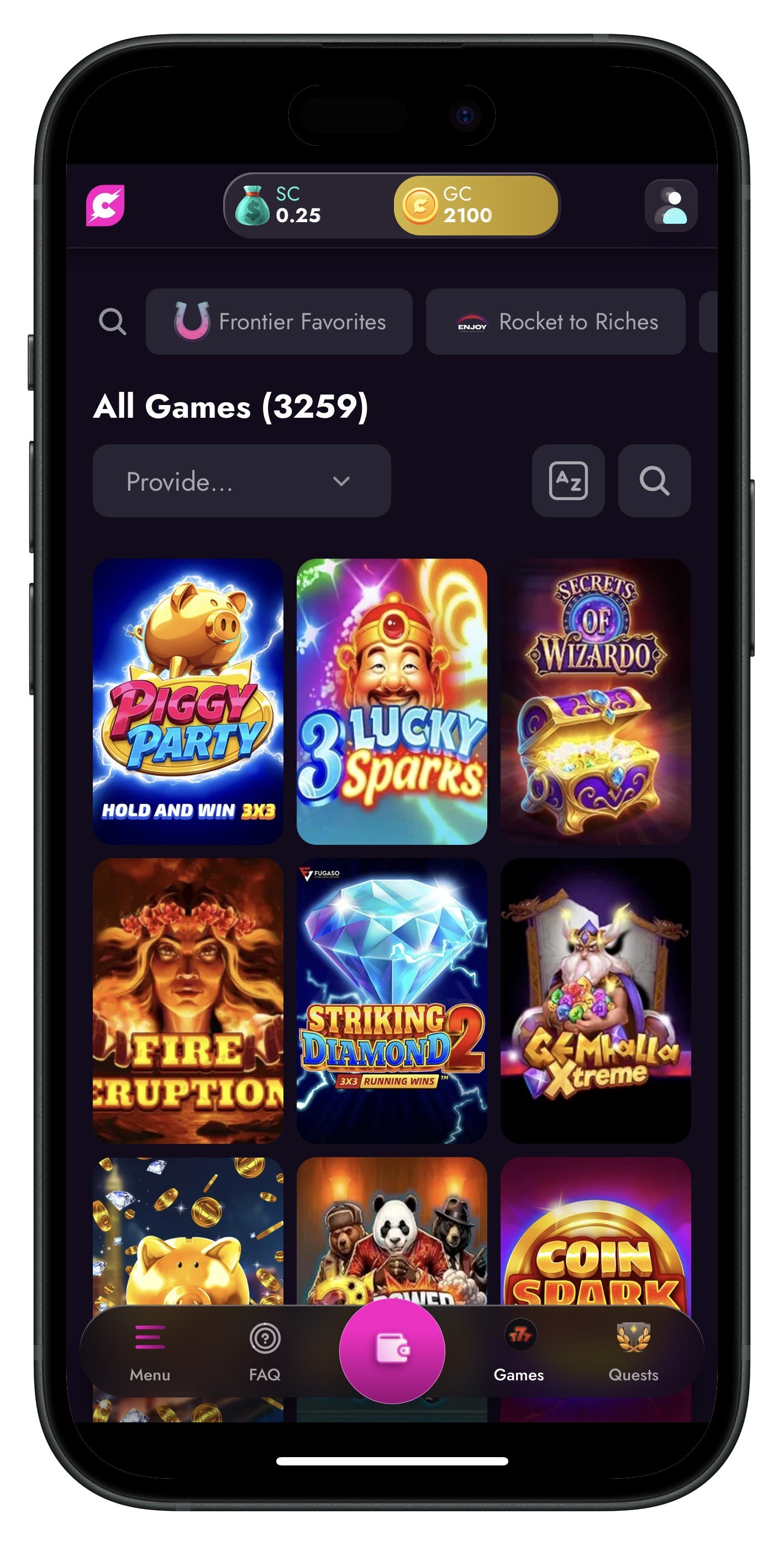 Cashoomo App Games