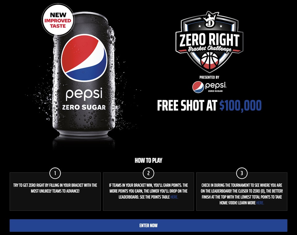 Draftkings Zero Right Bracket Challenge