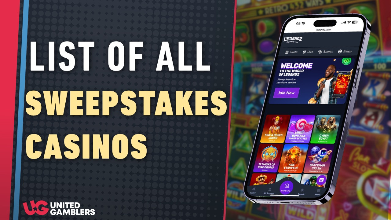 List of All Sweepstakes Casinos NEW Updated