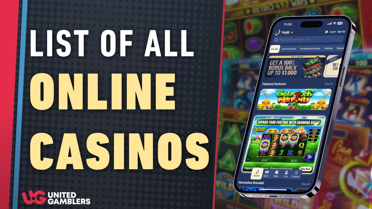 List of All US Online Casinos Updated