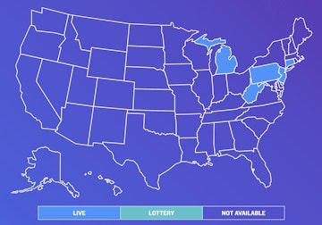 Map of Legal Fanduel Casino States 2024