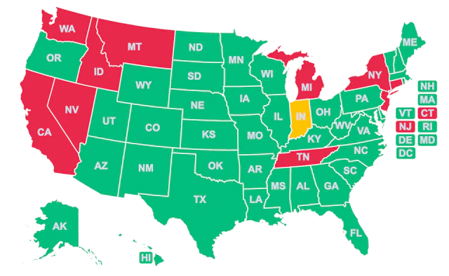 Map of Legal Sweepstakes Casino States June 2026