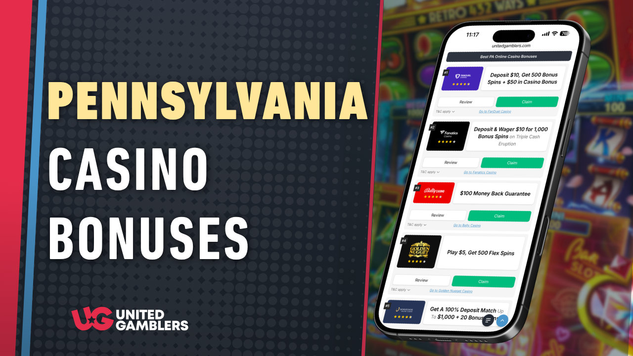 PA Online Casino Bonuses New Updated