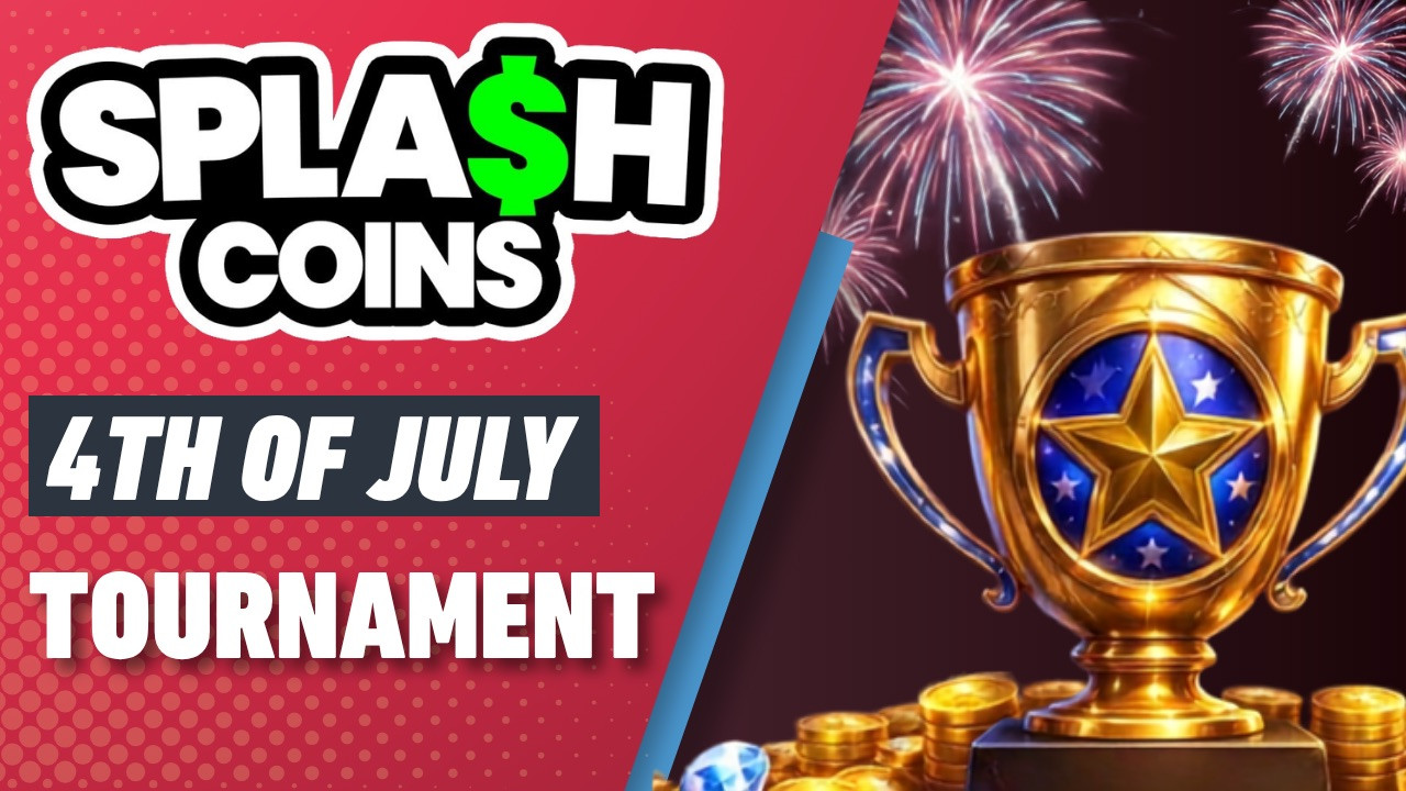 Splash Coins 4th of July Tournament Red New