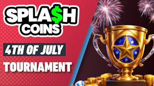 Splash Coins 4th of July Tournament Red New
