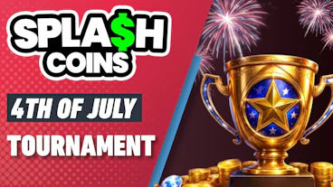 Splash Coins 4th of July Tournament Red New