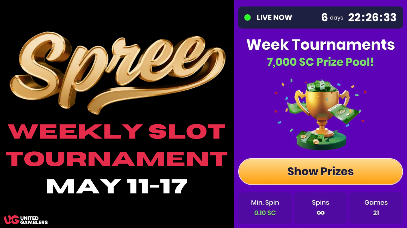 Spree Casino Weekly Slot Tournament May 11 17