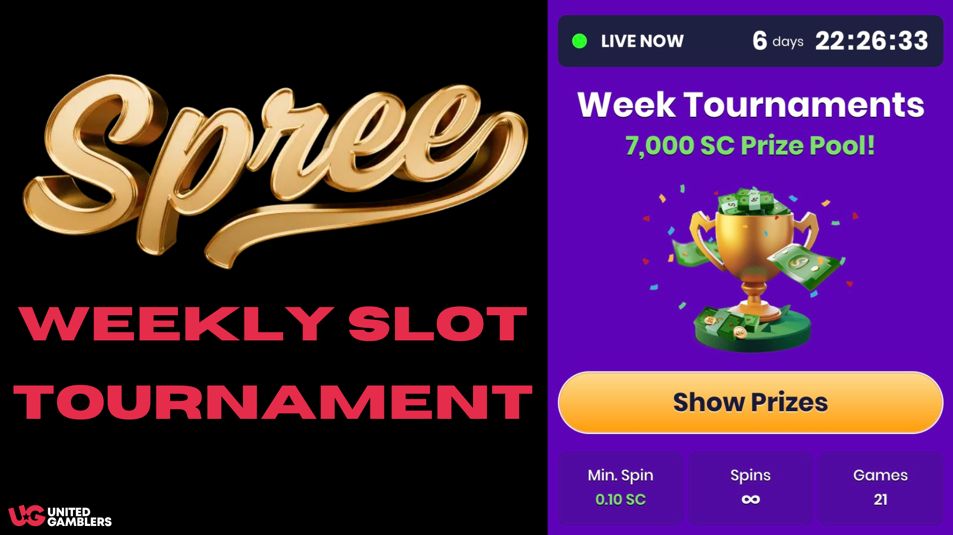 Spree Weekly Slot Tournament May 18 24