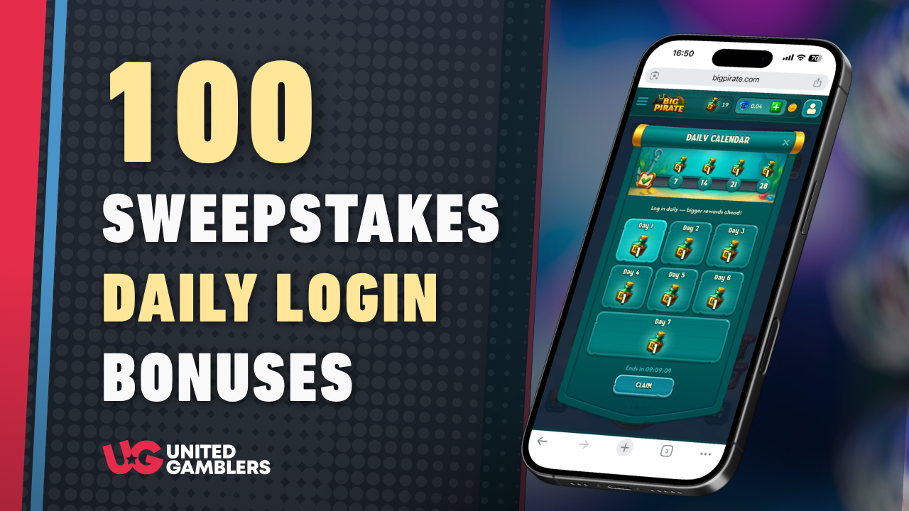 Top 100 Sweepstakes Casino Daily Login Bonuses