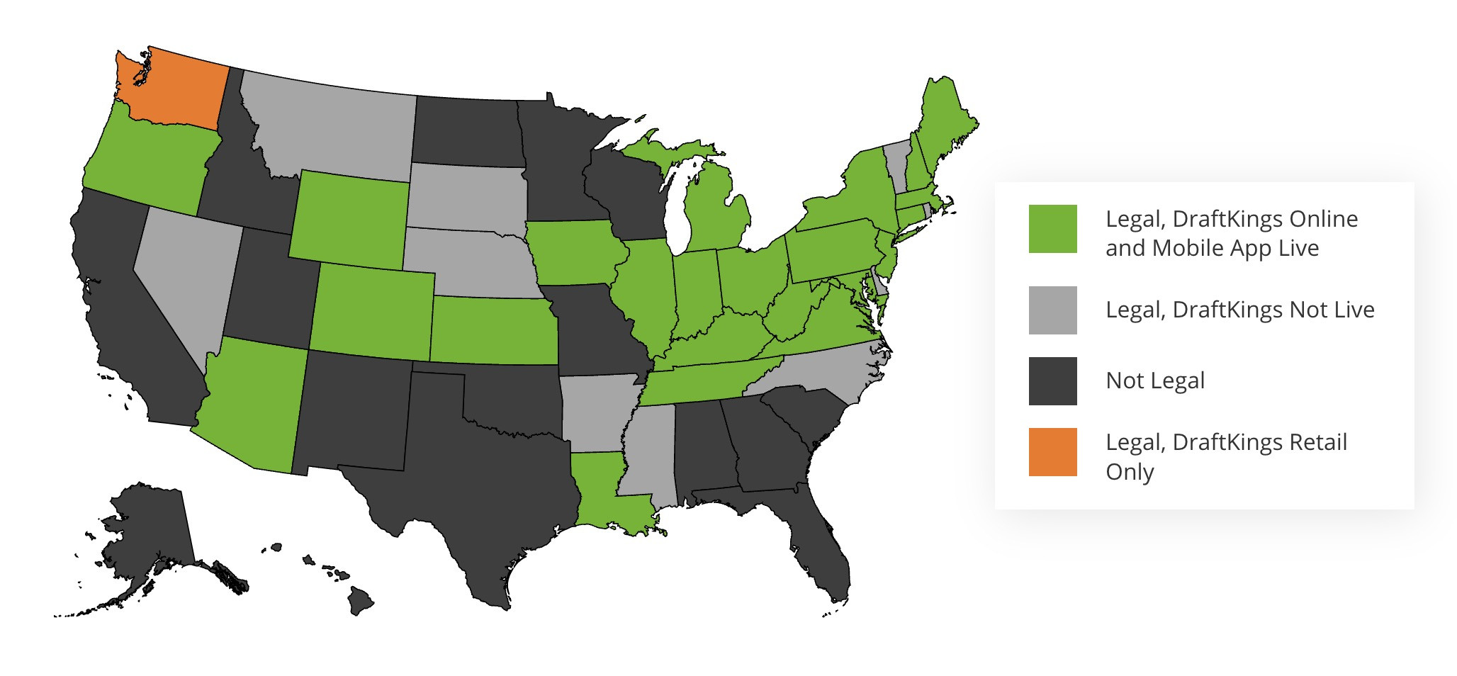 List Of All States Where DraftKings Is Legal Nov 2024   Where Is Draftkings Legal 