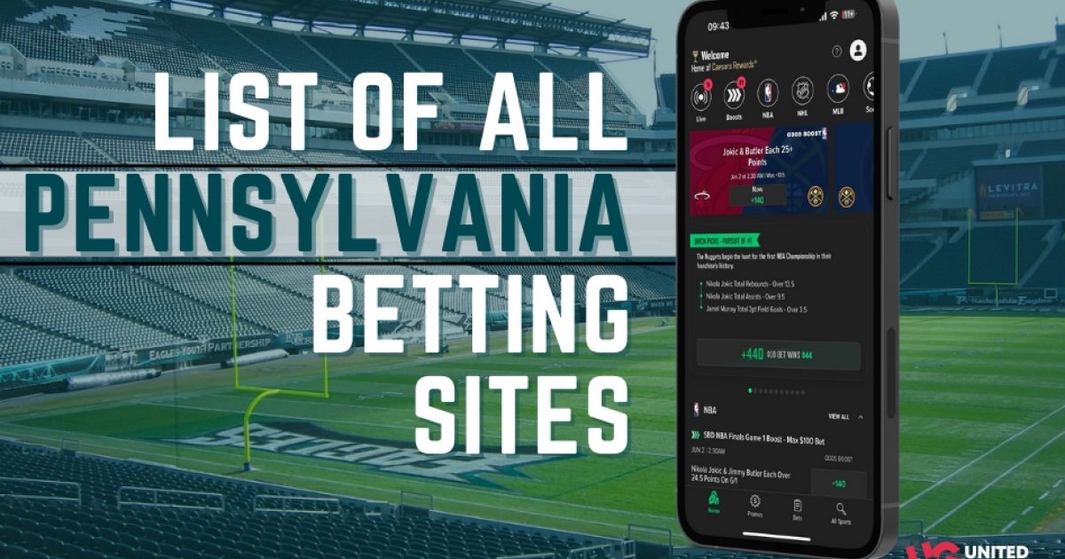 List Of All PA Sports Betting Sites 2024 (Updated Ranking)