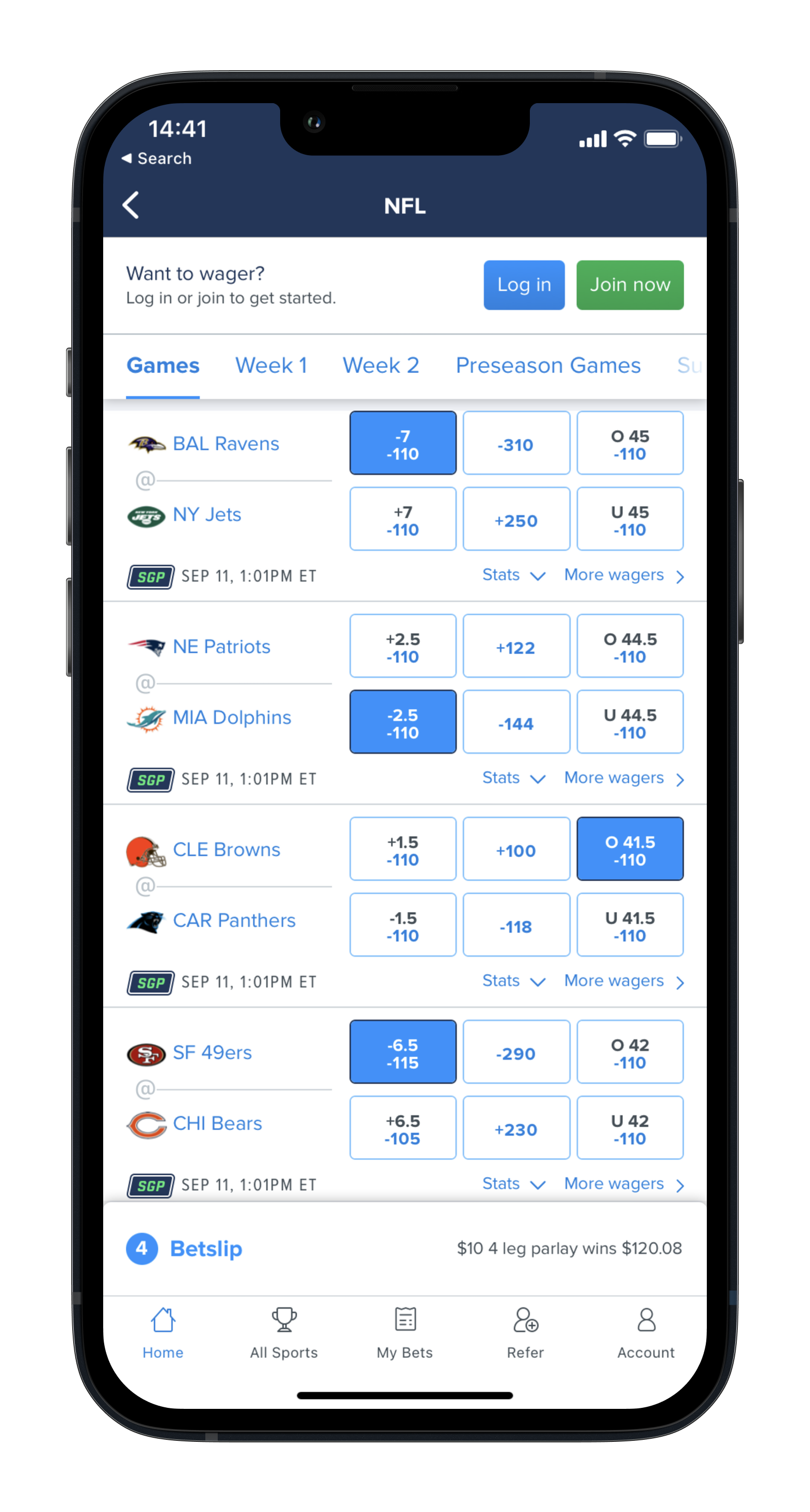 Fanduel Parlay picks