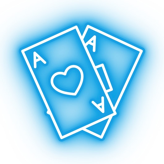 Blackjack Icon Neon