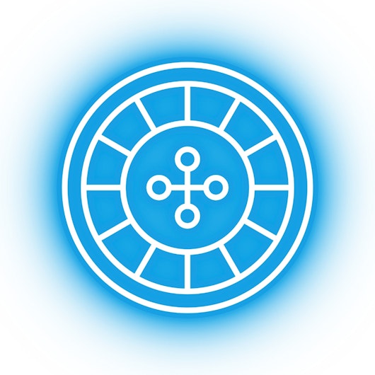 Roulette Icon Neon
