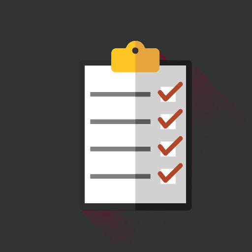 List Light Black Square Icon